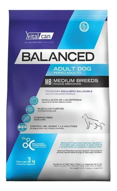 BALANCED- Perro adulto Raza Mediana x 12kg