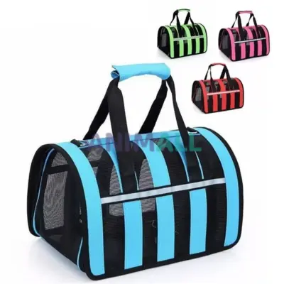 Bolso rejilla con tiras 48x27cm