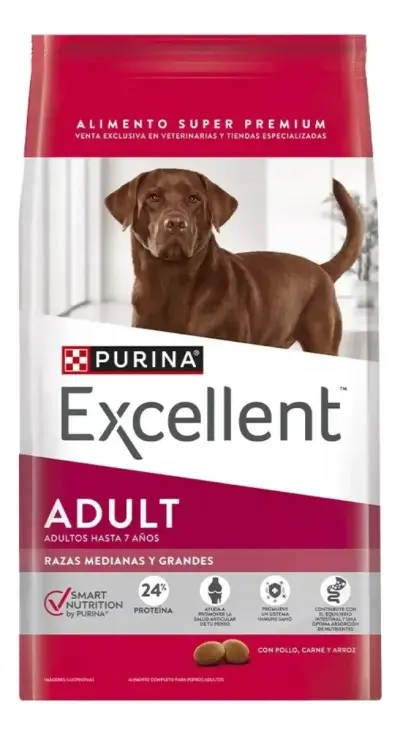 EXCELLENT Perro Adult Raza Med Grande x 20kg